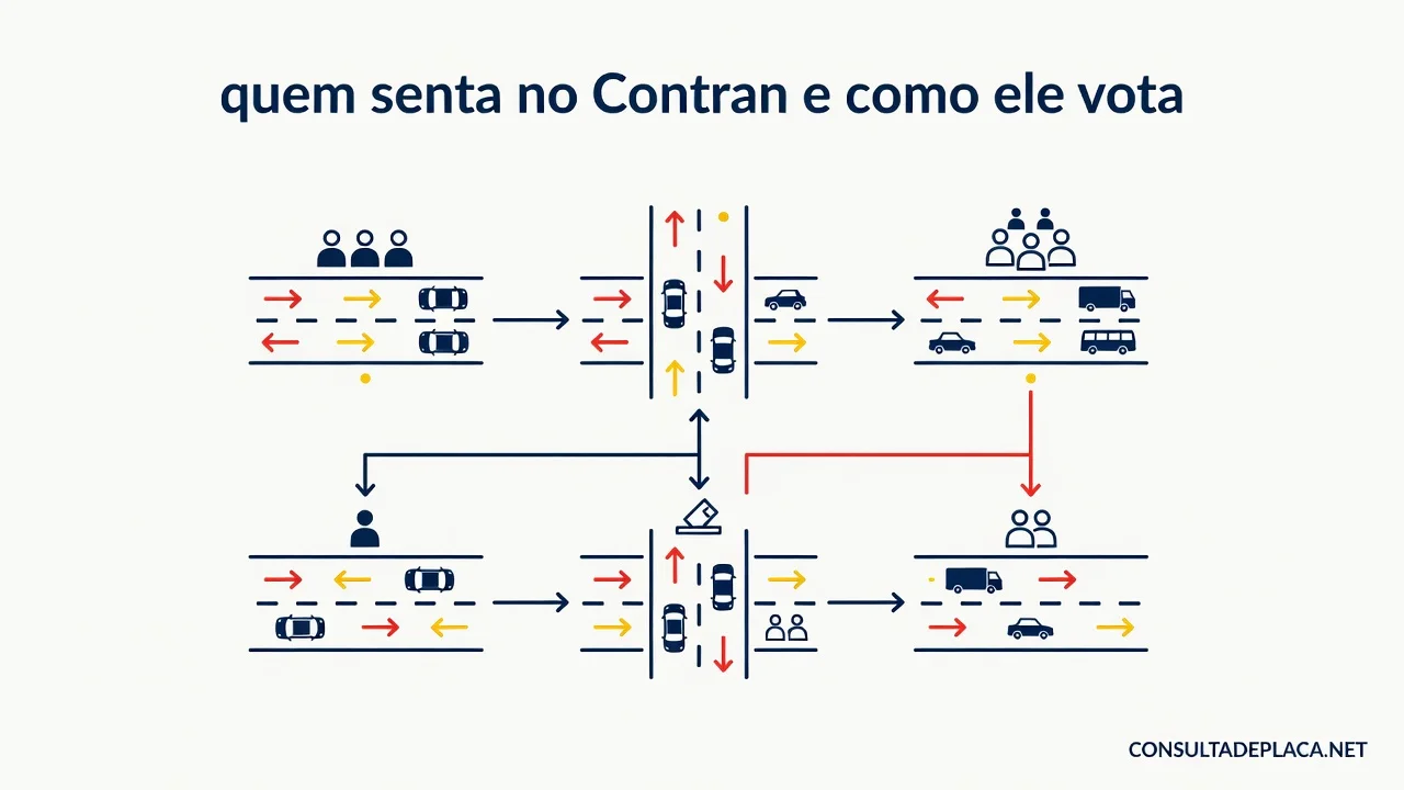 Artigo 10 do CTB: quem senta no Contran e como ele vota