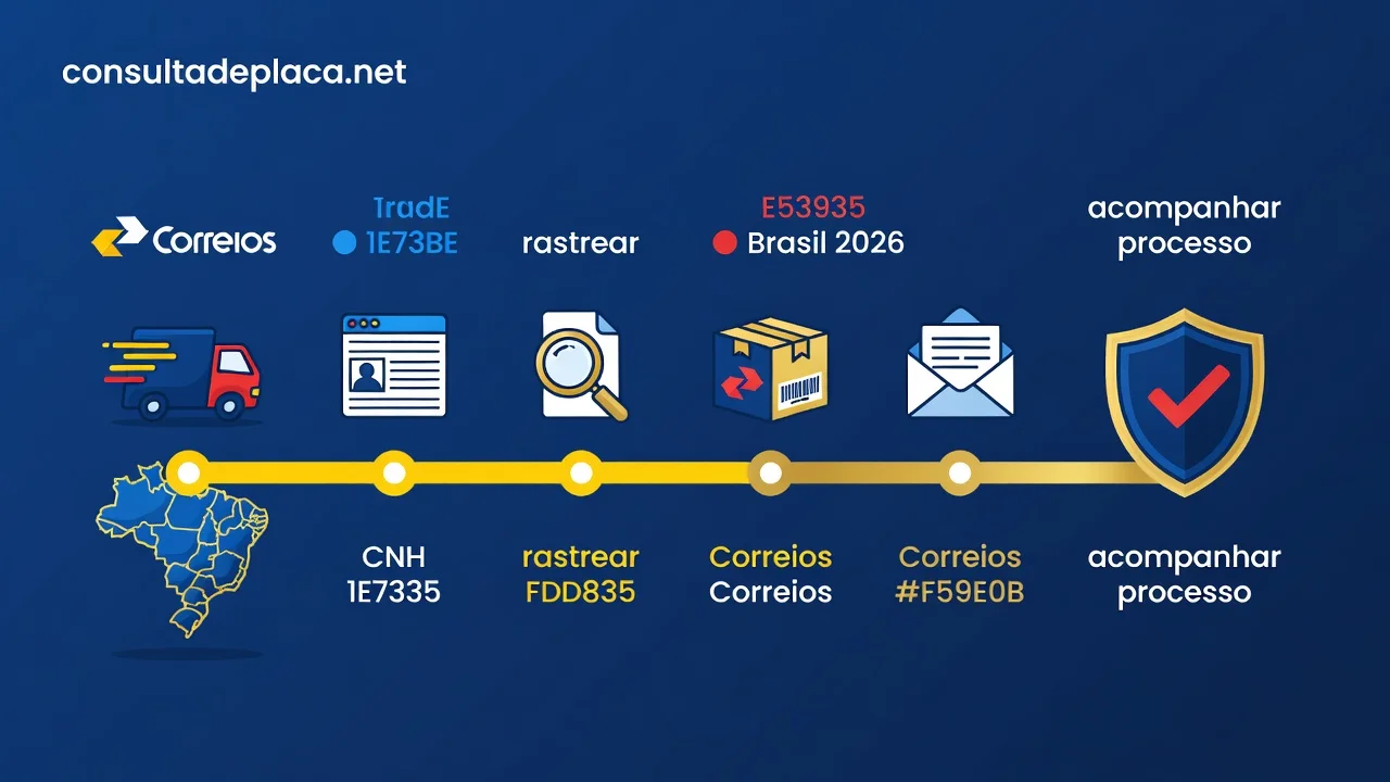 Rastrear CNH pelos Correios 2026: acompanhe a entrega