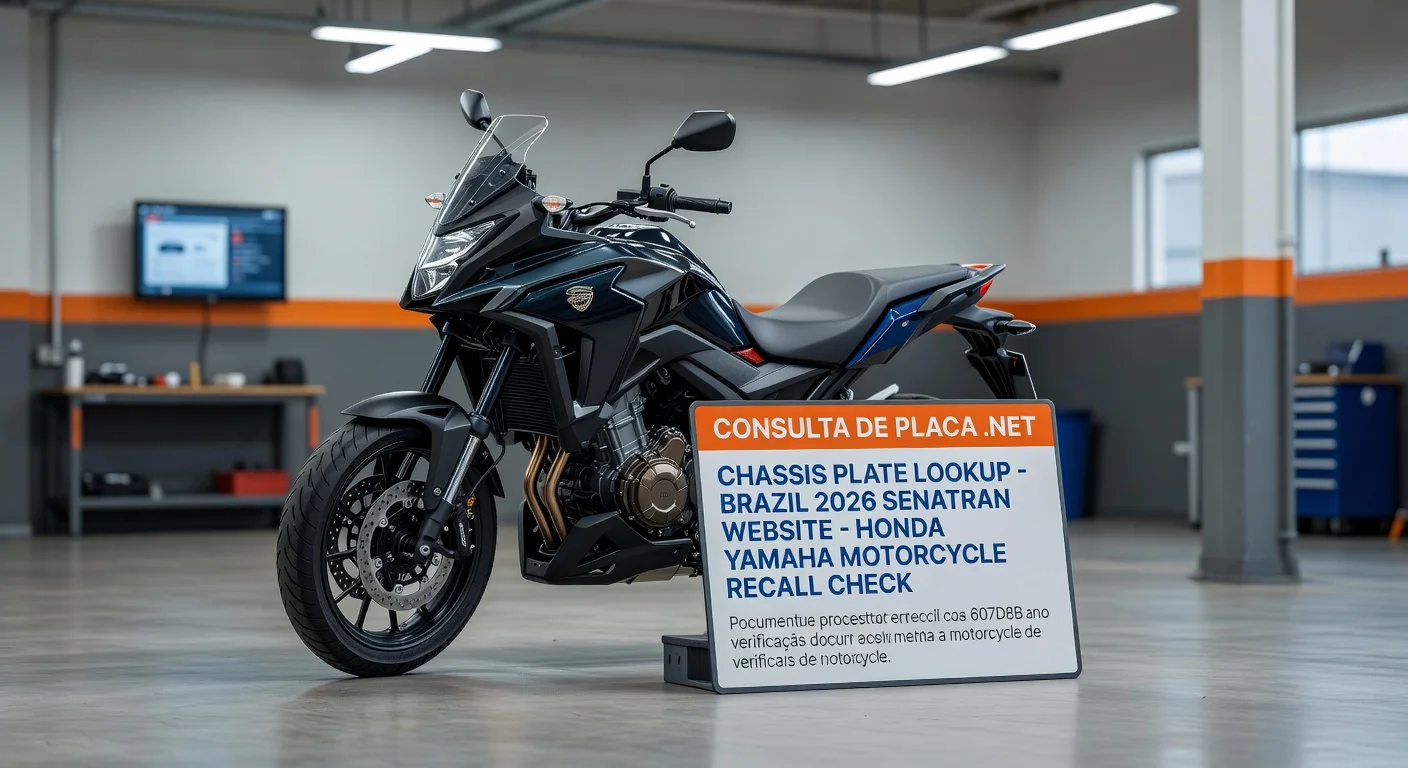 Recall de Moto 2026: Como Consultar pelo Chassi ou Placa
