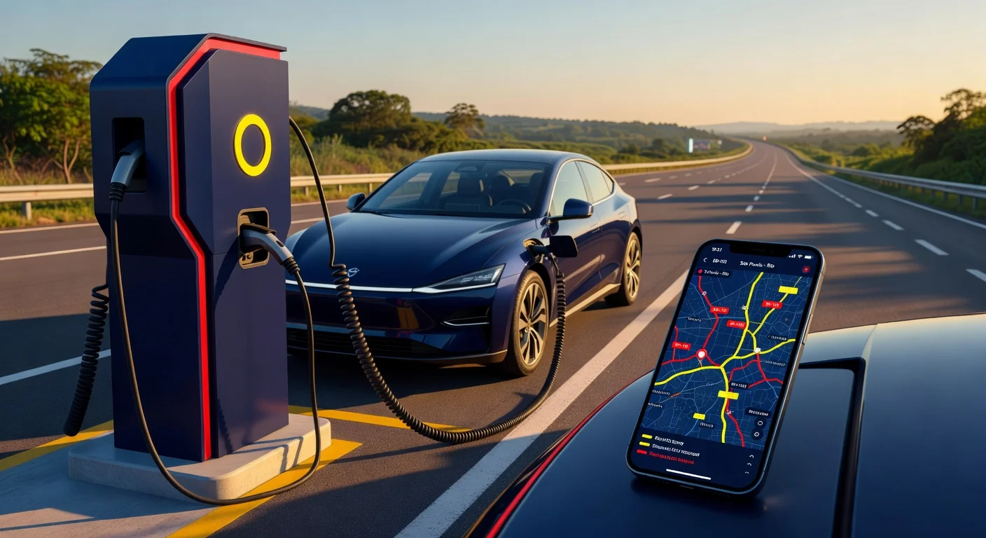 Recarga em Viagem de Carro Elétrico: Rotas no Brasil 2026