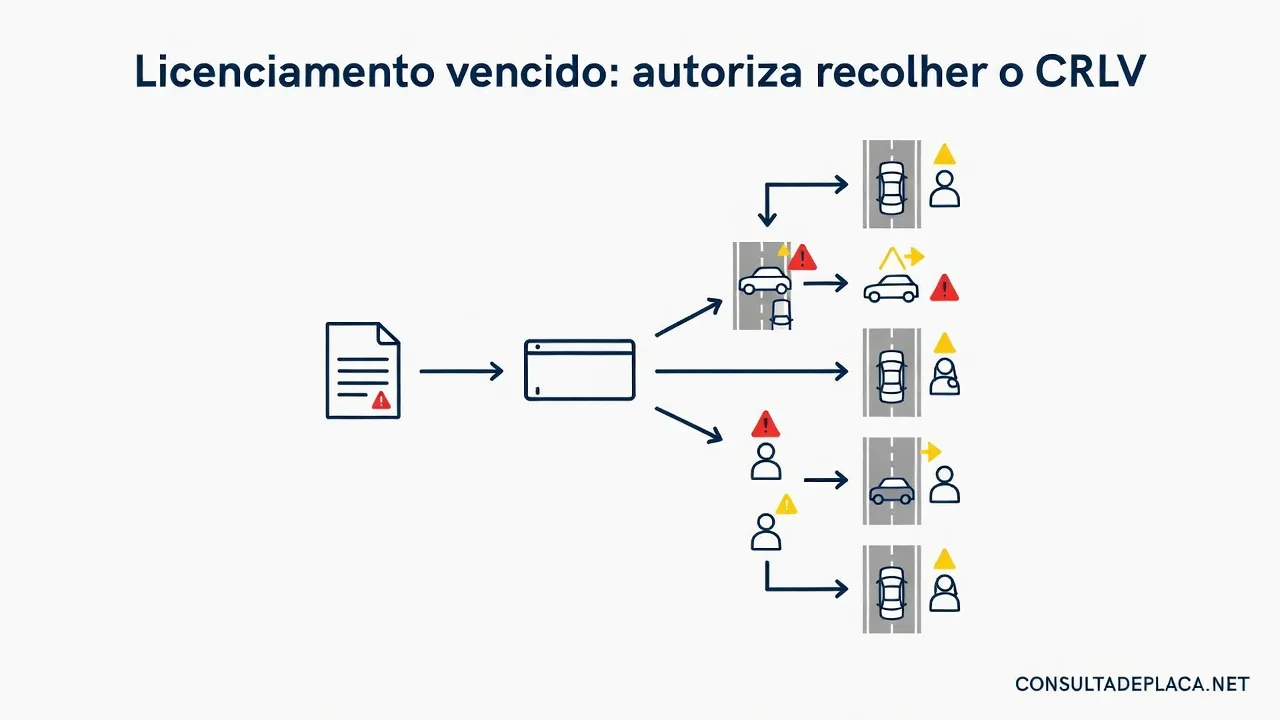 Licenciamento vencido: o artigo 274 do CTB autoriza recolher o CRLV