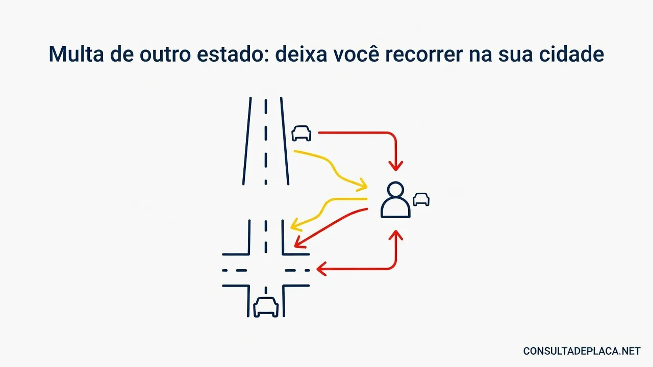 Multa de outro estado: o artigo 287 do CTB deixa você recorrer na sua cidade