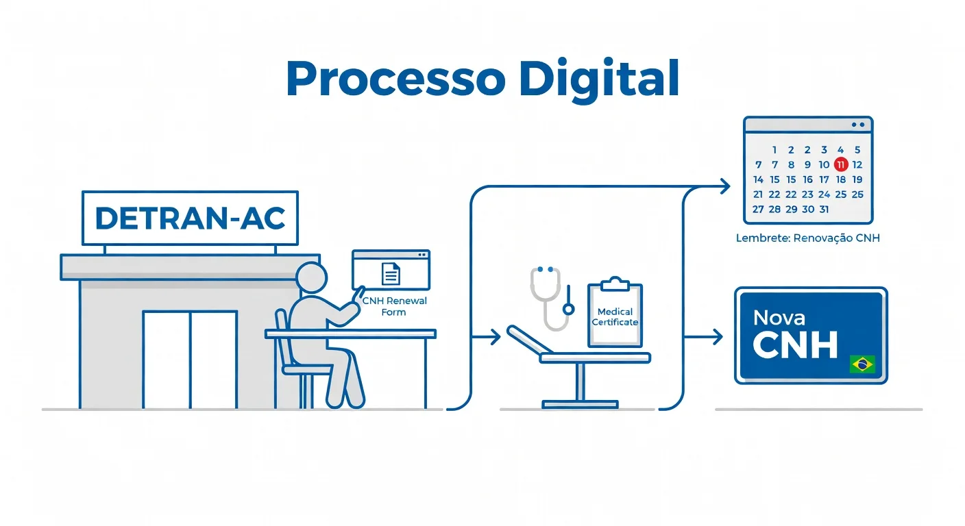 Renovação CNH AC 2026: Como Renovar Online e Presencial
