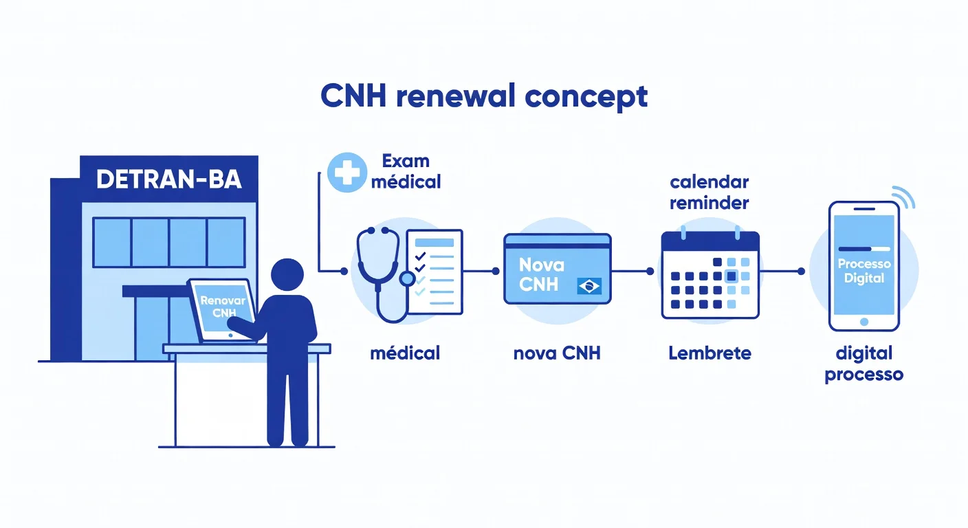 Renovação CNH BA 2026: Como Renovar Online e Presencial