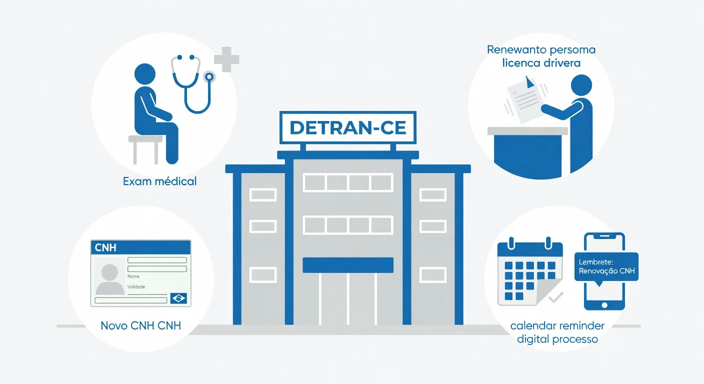 Renovação CNH CE 2026: Como Renovar Online e Presencial