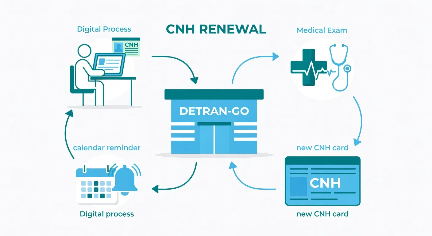 Renovação CNH GO 2026: Como Renovar Online e Presencial