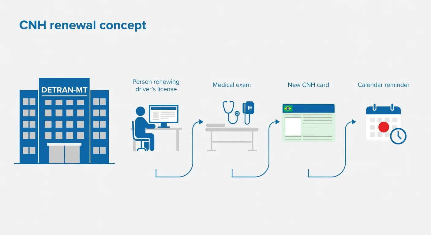 Renovação CNH MT 2026: Como Renovar Online e Presencial