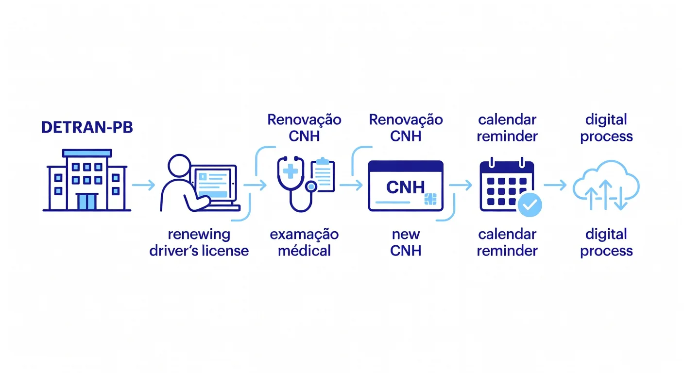 Renovação CNH PB 2026: Como Renovar Online e Presencial