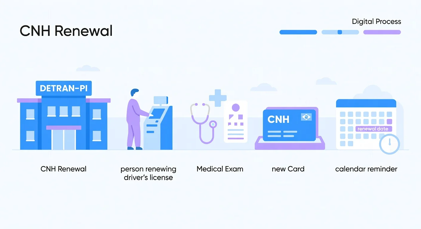 Renovação CNH PI 2026: Como Renovar Online e Presencial