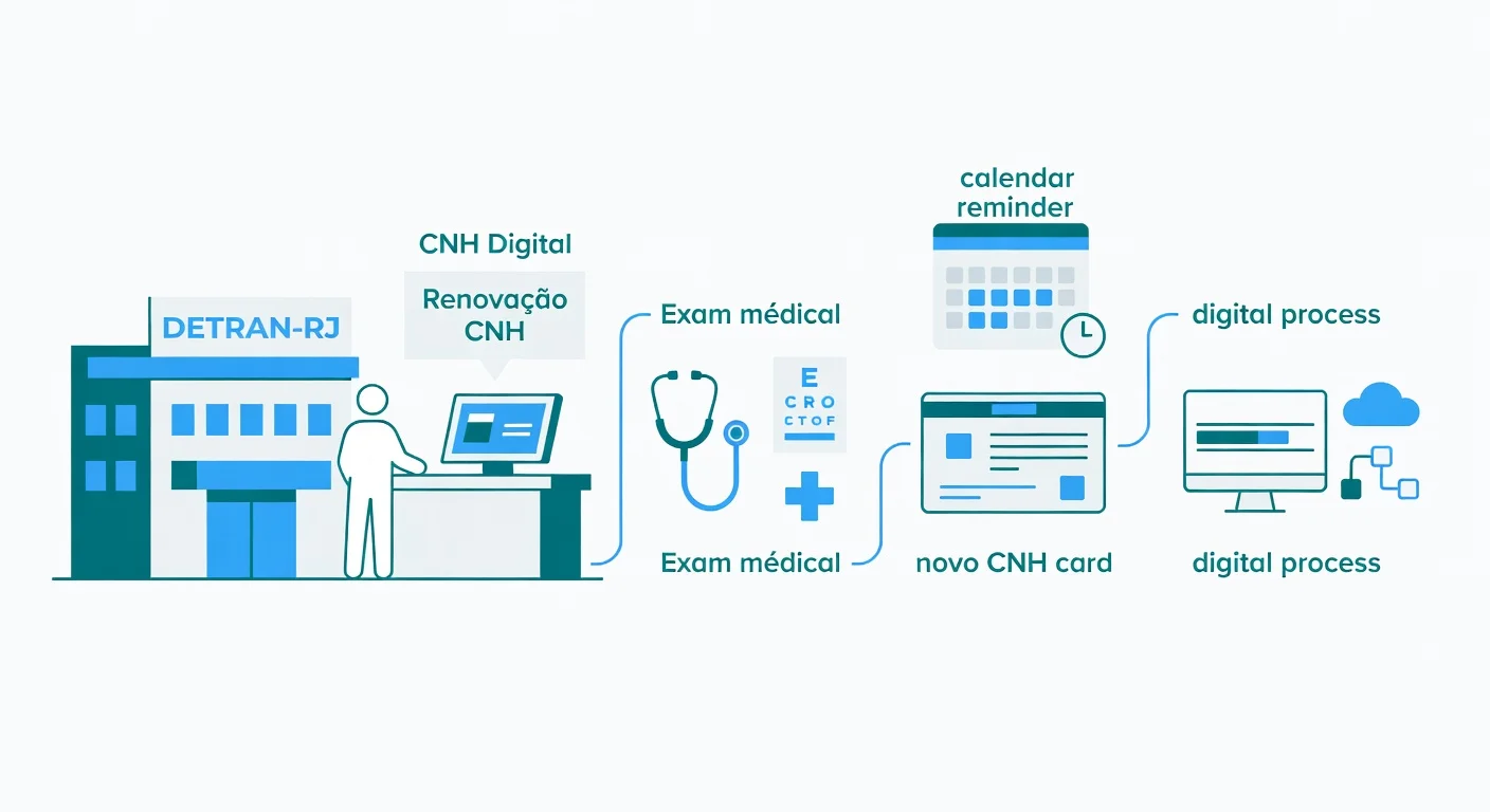 Renovação CNH RJ 2026: Como Renovar Online e Presencial