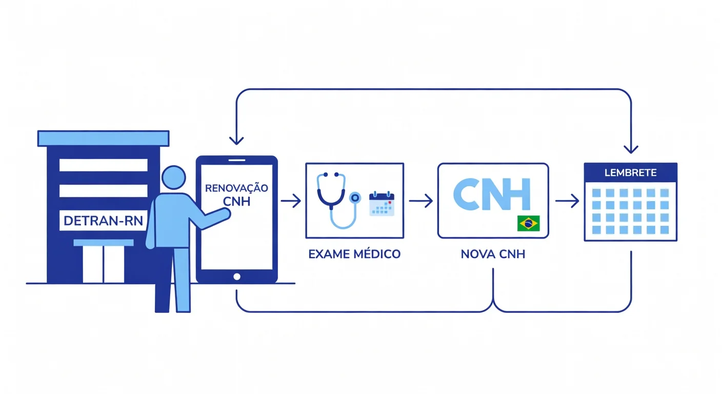 Renovação CNH RN 2026: Como Renovar Online e Presencial