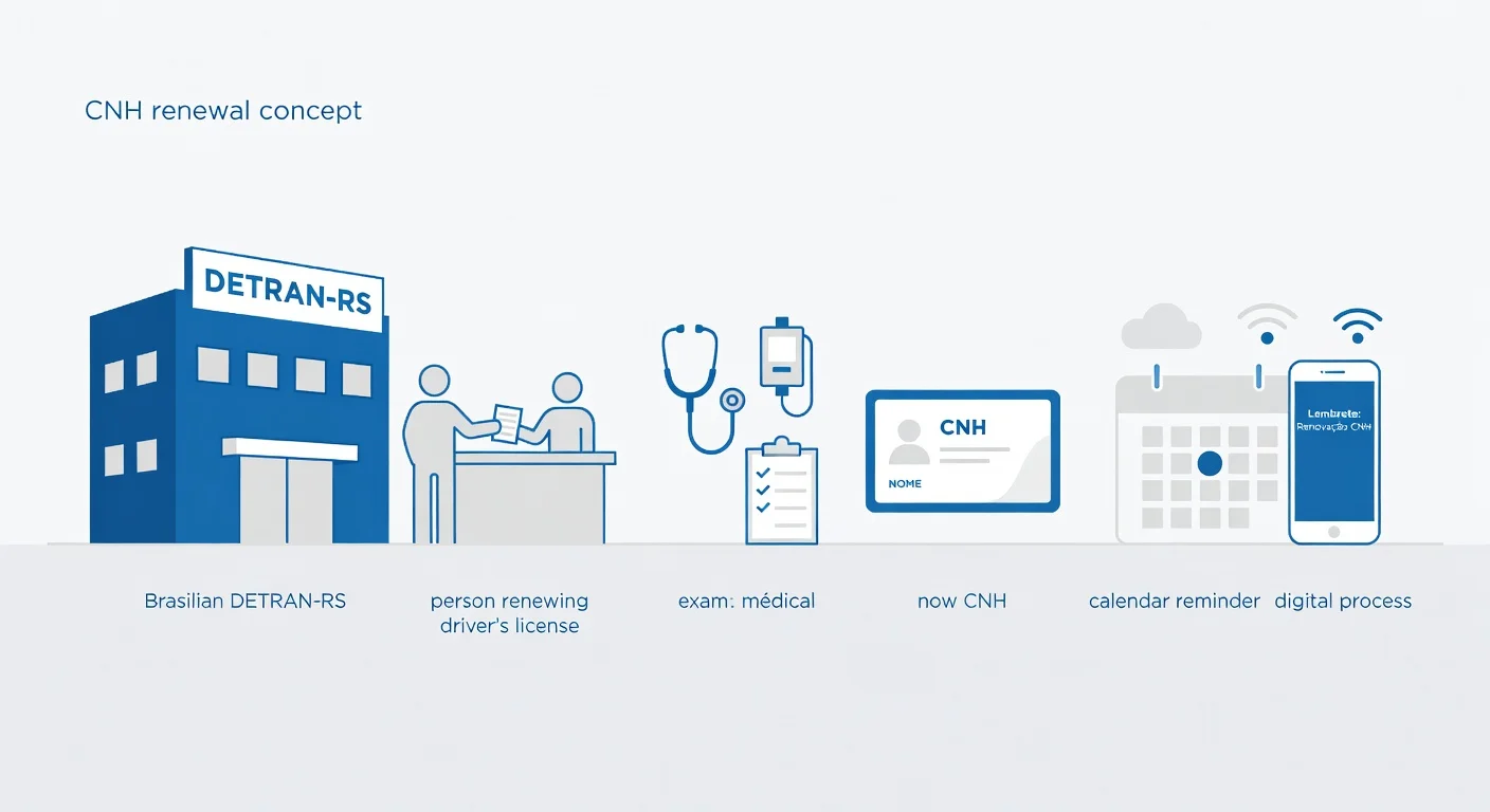 Renovação CNH RS 2026: Como Renovar Online e Presencial