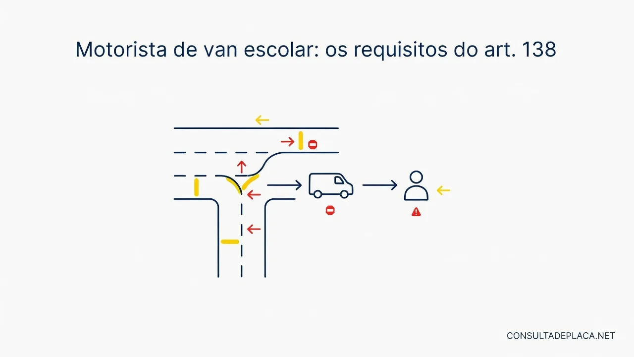 Motorista de van escolar: os requisitos do art. 138 do CTB