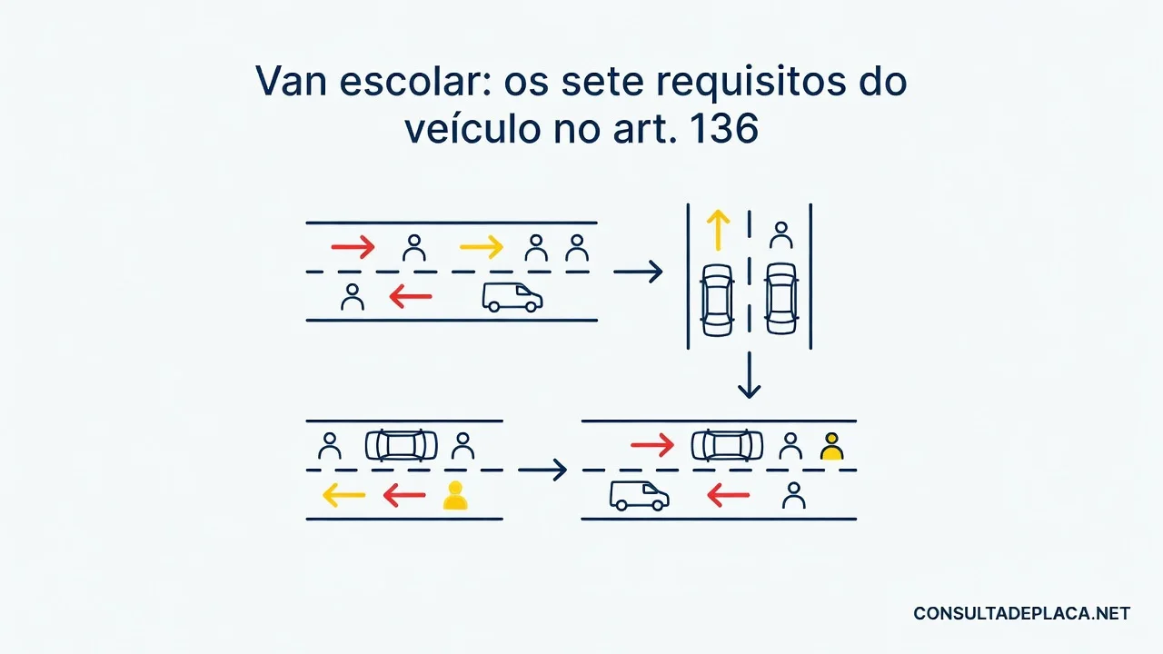 Van escolar: os sete requisitos do veículo no art. 136 do CTB
