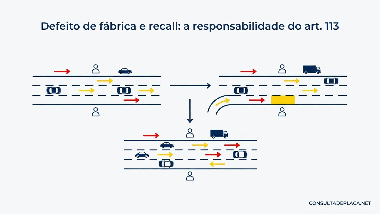 Defeito de fábrica e recall: a responsabilidade do art. 113 do CTB