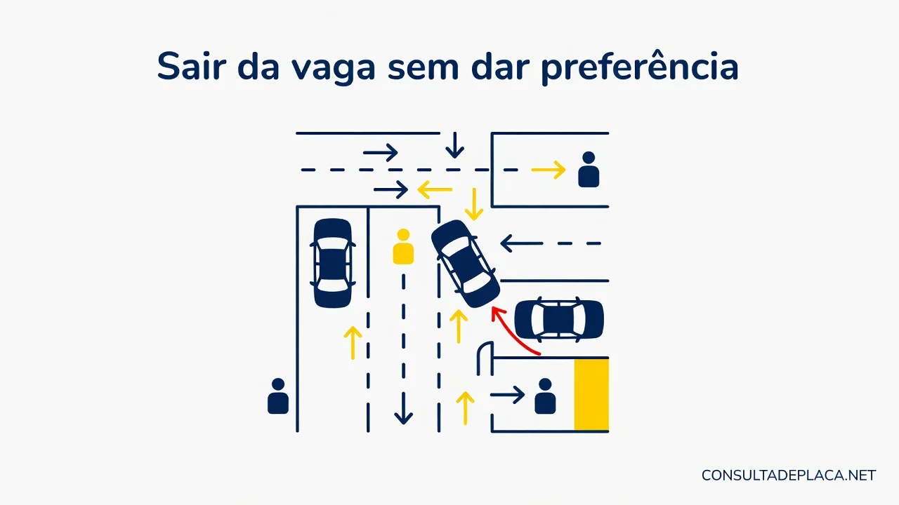 Sair da vaga sem dar preferência: artigo 217 do CTB