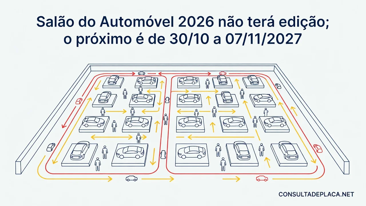 Salão do Automóvel 2026 não terá edição; o próximo é de 30/10 a 07/11/2027
