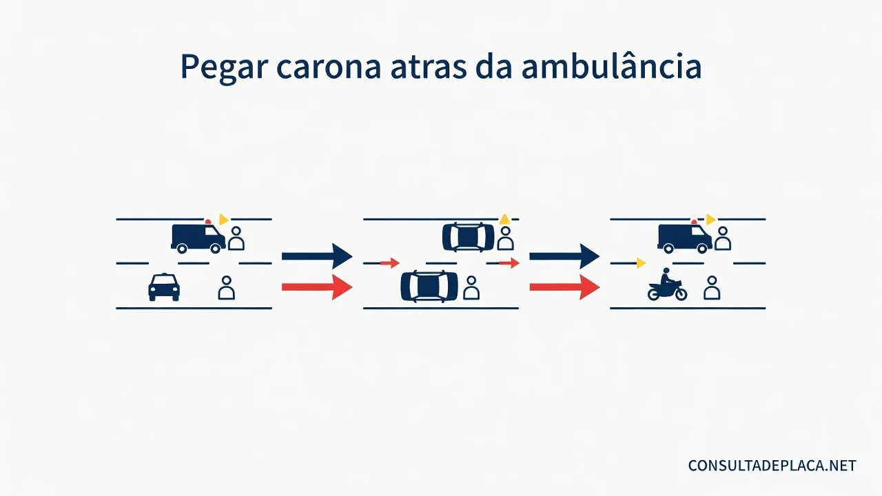 Pegar carona atras da ambulancia: o que diz o artigo 190 do CTB