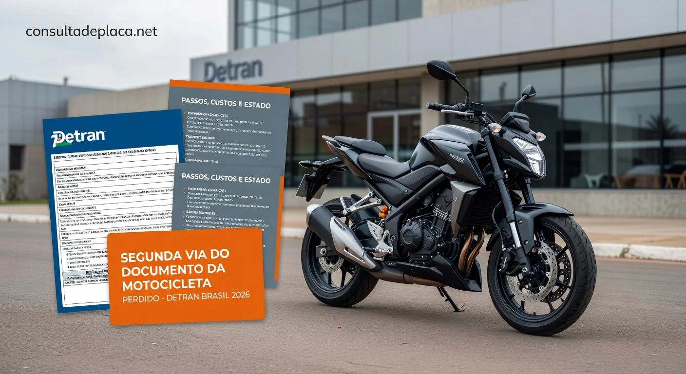 Segunda Via do Documento de Moto Perdido 2026: Passo a Passo