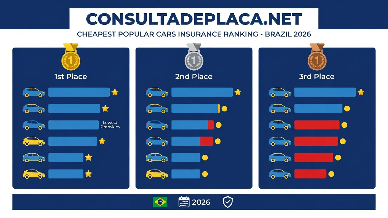 Seguro dos Carros Populares Mais Baratos 2026