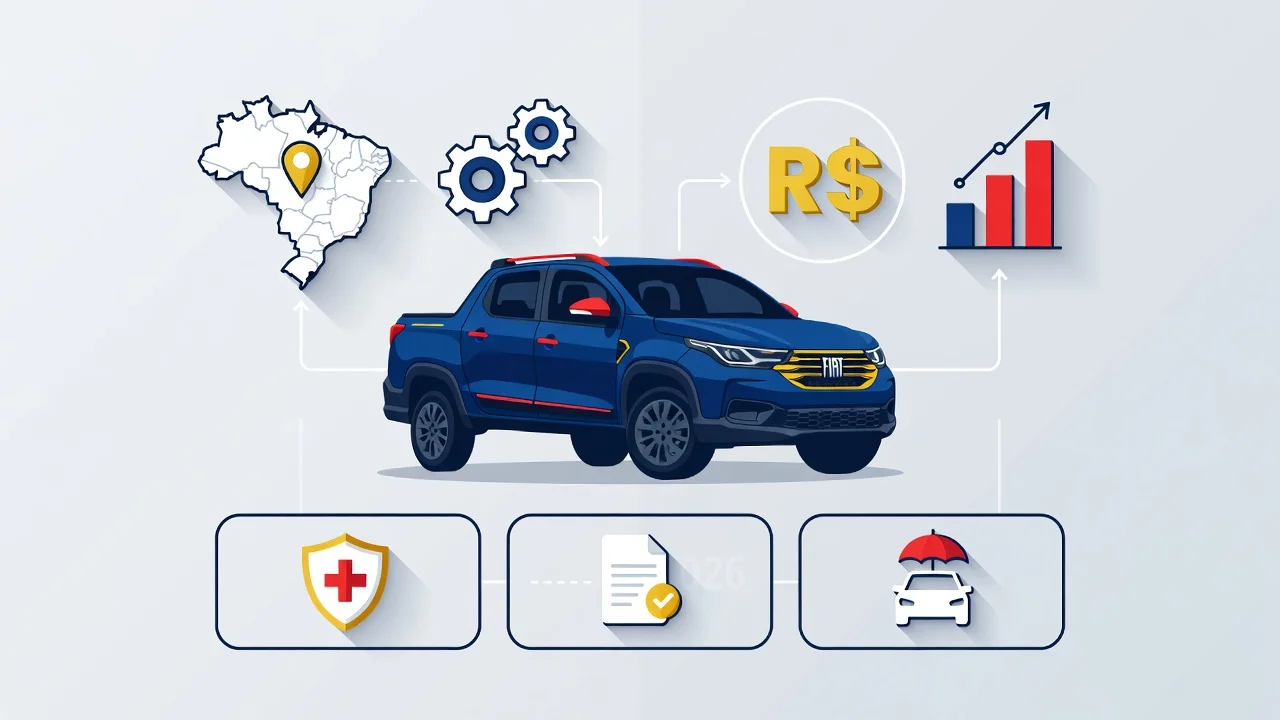 Seguro Fiat Strada 2026: Preço Médio e Cotação Real