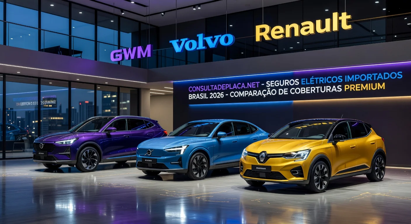 Seguro de Elétrico GWM Volvo e Renault Kwid E-Tech 2026