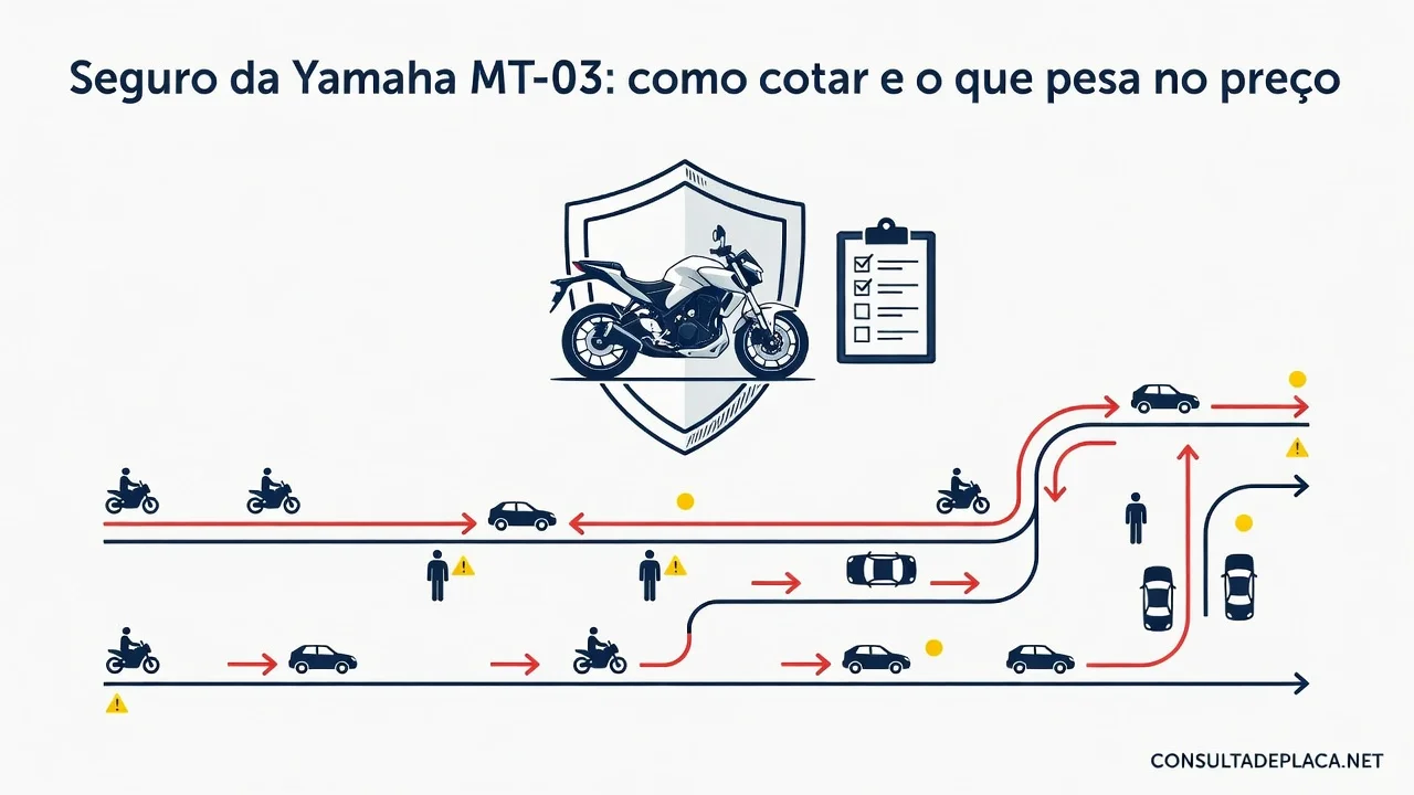 Seguro da Yamaha MT-03: como cotar e o que pesa no preço