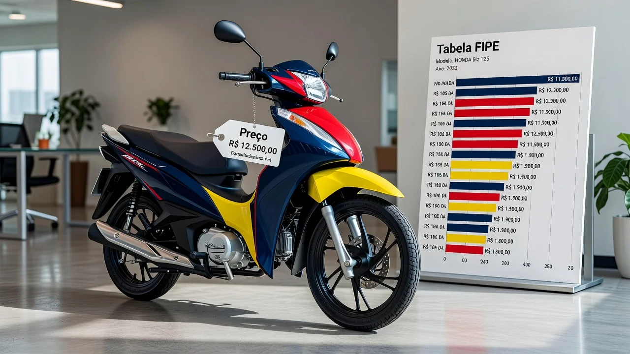 Tabela FIPE Biz 125 2016: Preço Atualizado e Quanto Vale