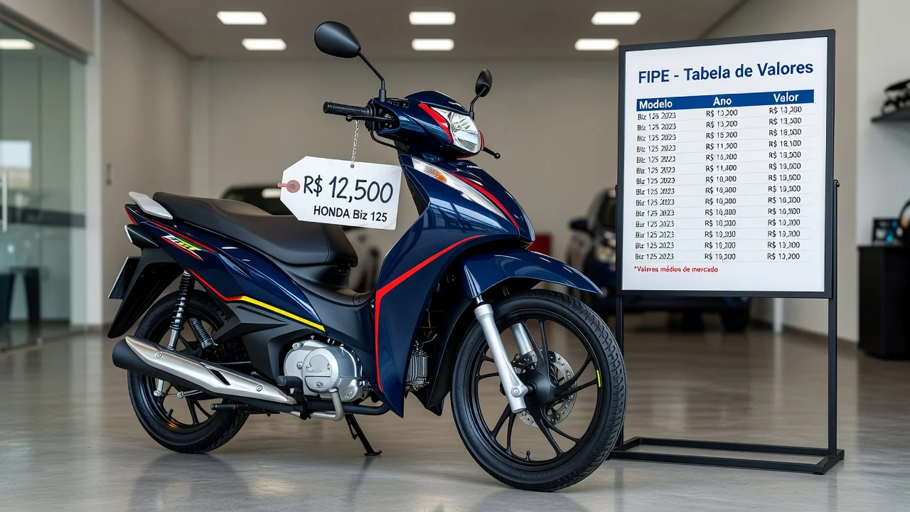 Tabela FIPE Biz 125 2020: Preço Atualizado e Quanto Vale