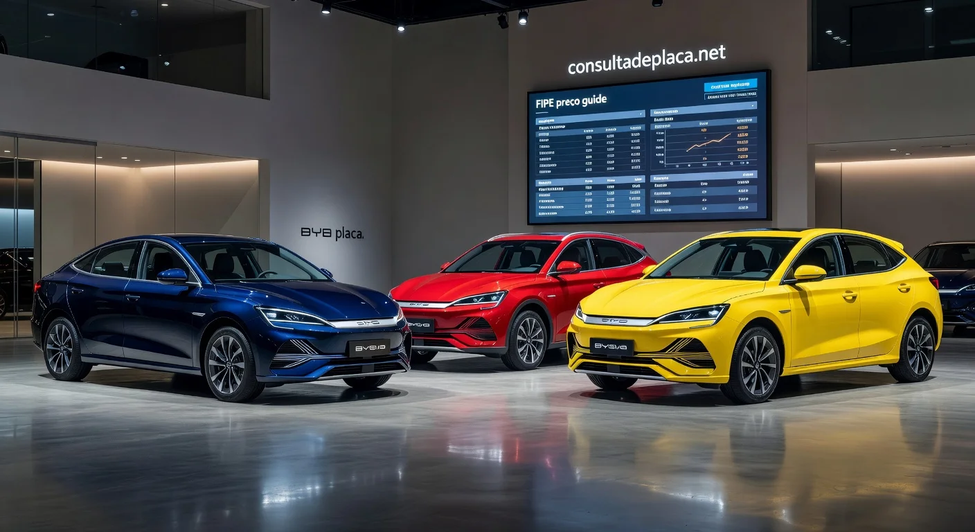 Tabela FIPE BYD: Preços de Todos os Modelos em 2026