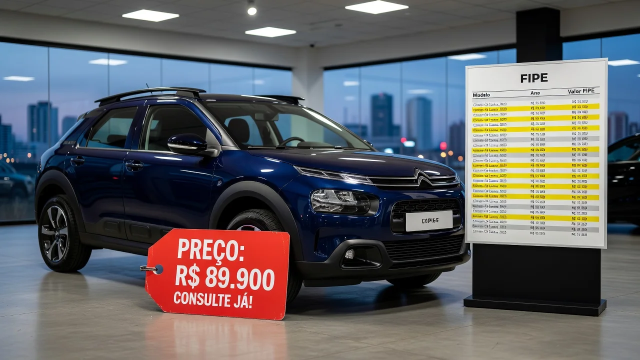 Tabela FIPE C4 Cactus 2026: Preços por Ano e Como Consultar pela Placa
