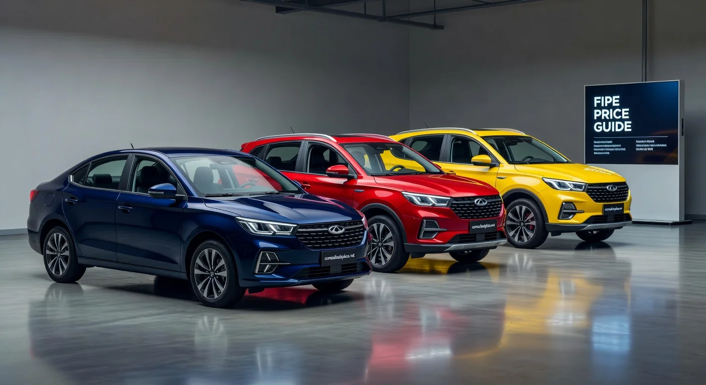Tabela FIPE Caoa Chery Elétricos e Híbridos: Preços 2026