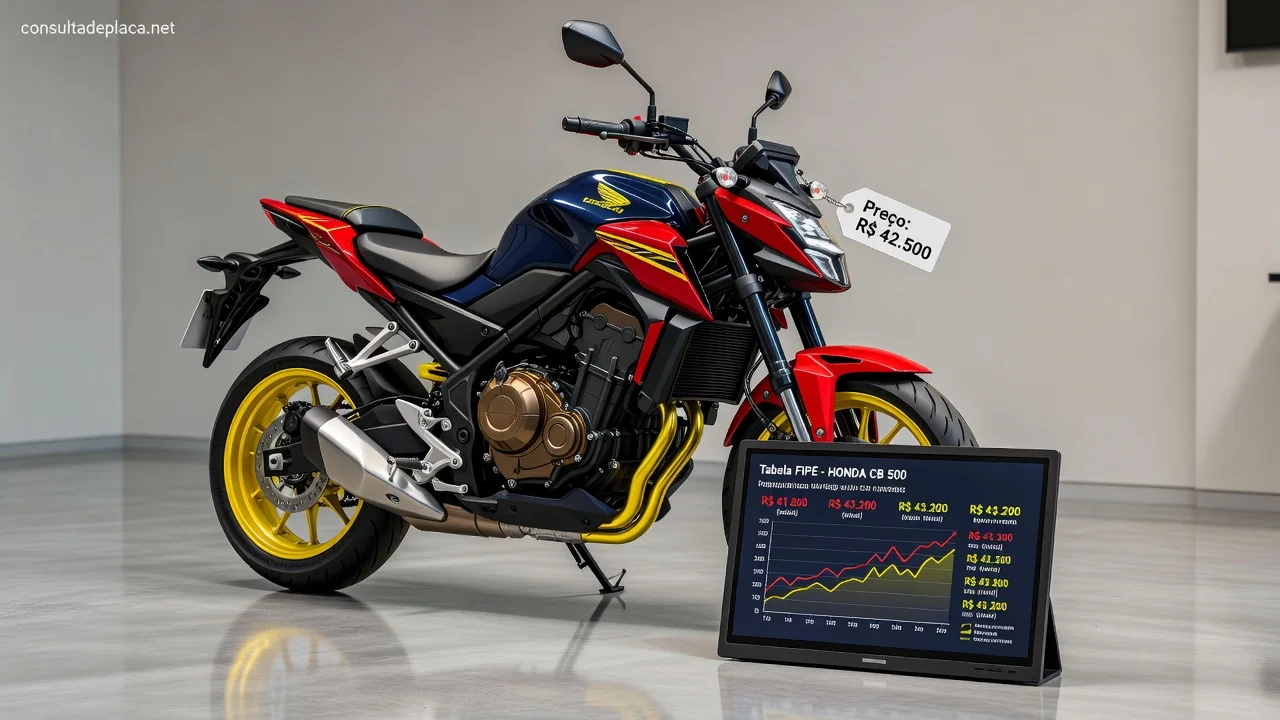 Tabela FIPE Cb 500 2026: Preços por Ano e Como Consultar pela Placa