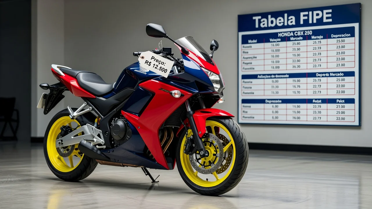 Tabela FIPE Cbx 250 2008: Preço Atualizado e Quanto Vale