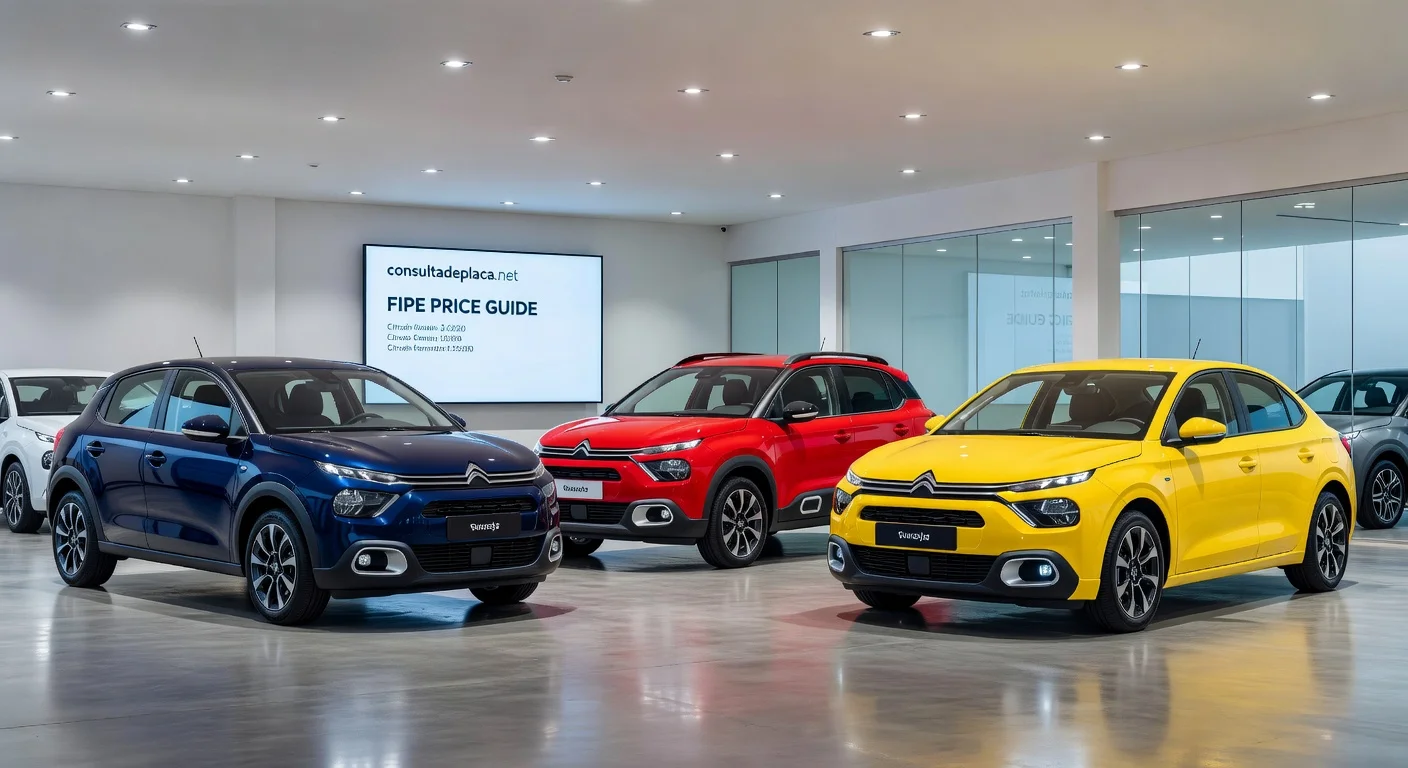 Tabela FIPE Citroën Elétricos e Híbridos: Preços 2026