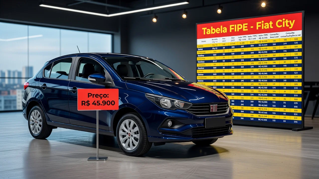 Tabela FIPE City 2017: Preço Atualizado e Quanto Vale