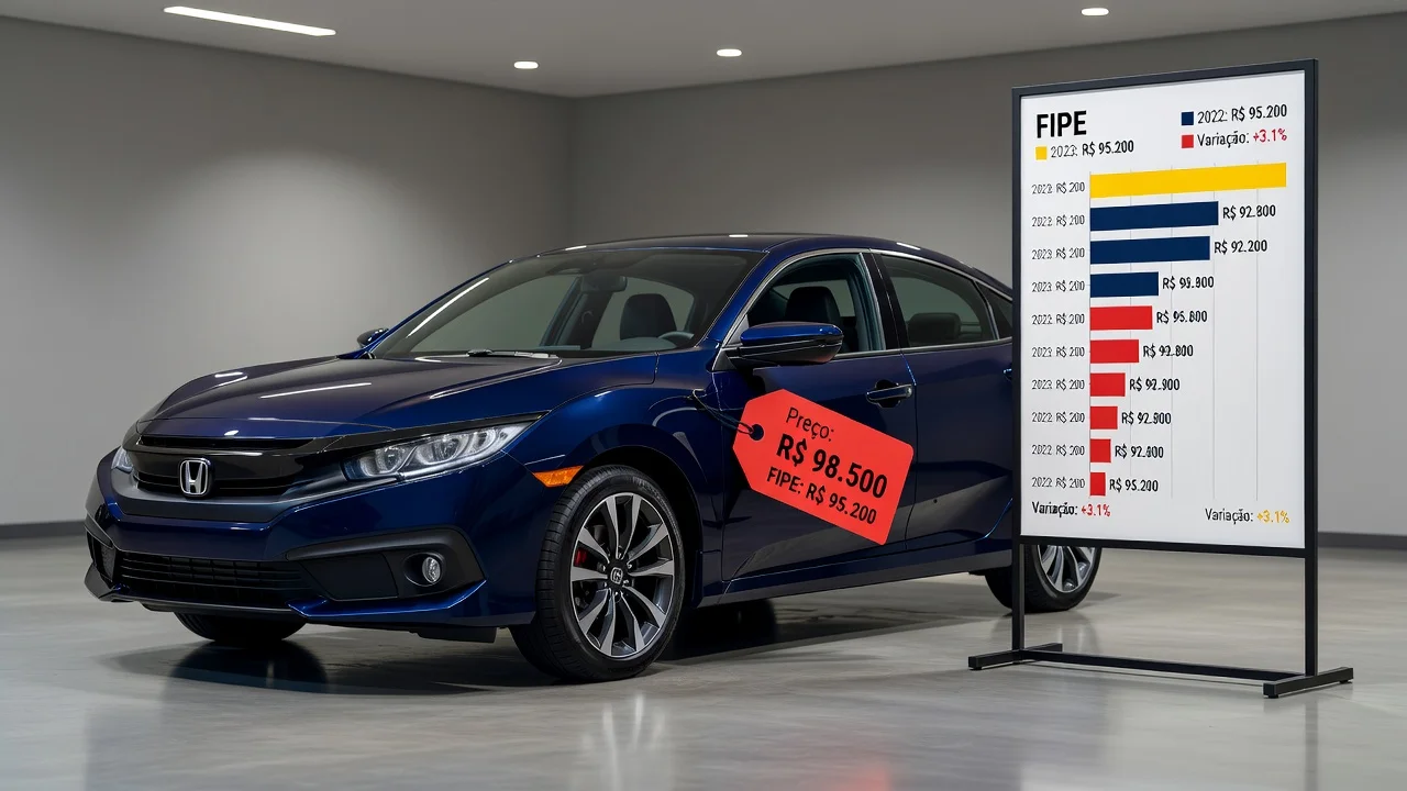 Tabela FIPE Civic 2001: Preço Atualizado e Quanto Vale