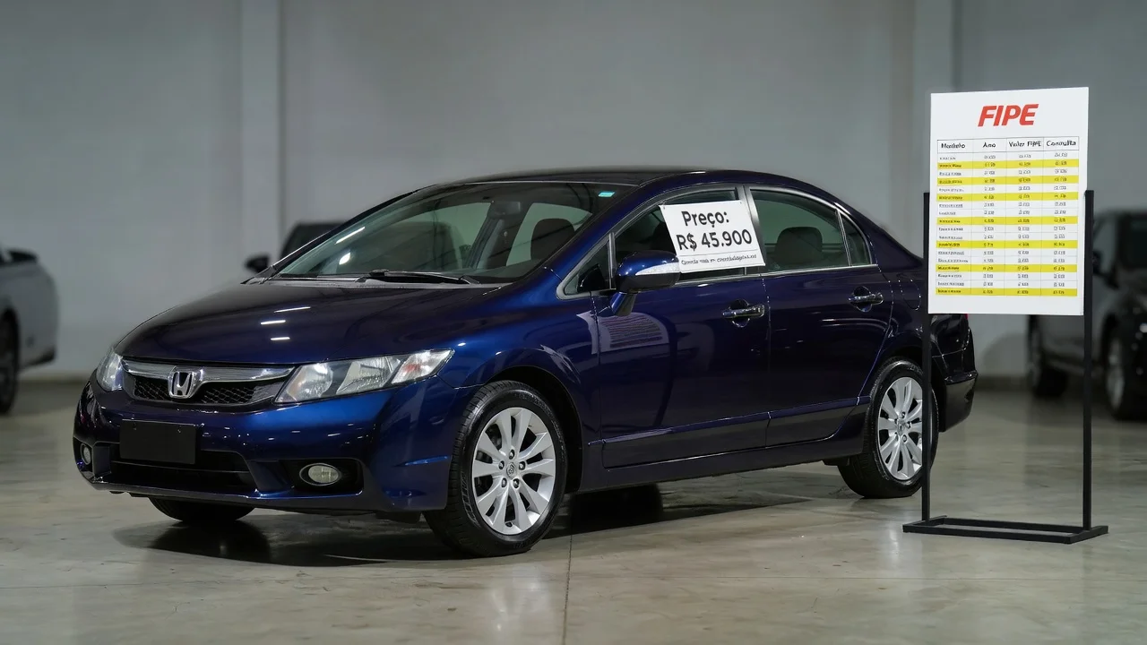 Tabela FIPE Civic Lxl 2012: Preço Atualizado e Quanto Vale