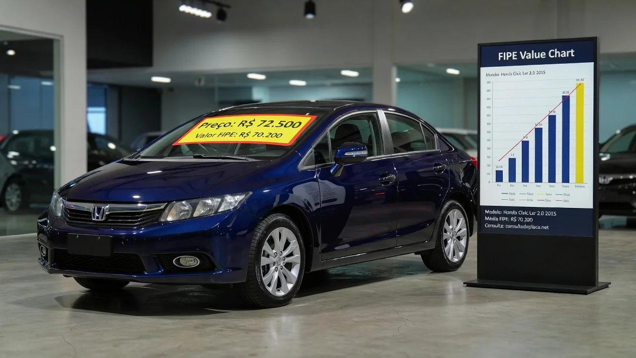 Tabela FIPE Civic Lxr 2016: Preço Atualizado e Quanto Vale