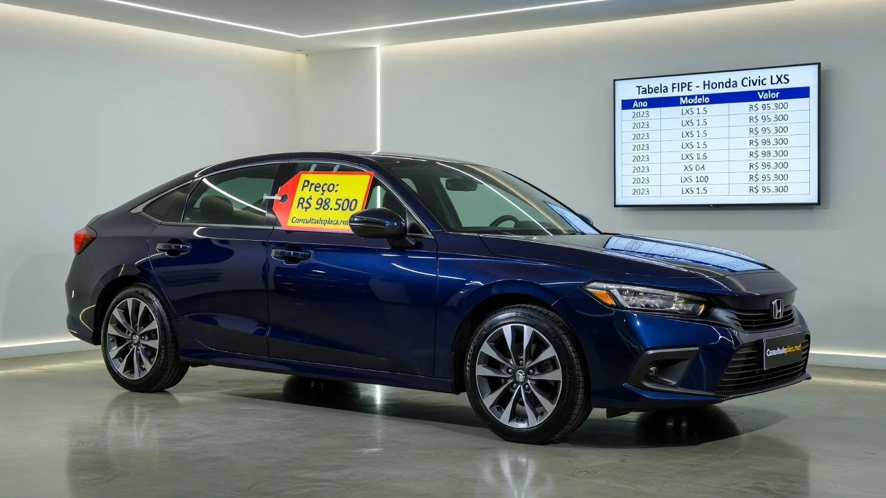 Tabela FIPE Civic Lxs 2014: Preço Atualizado e Quanto Vale