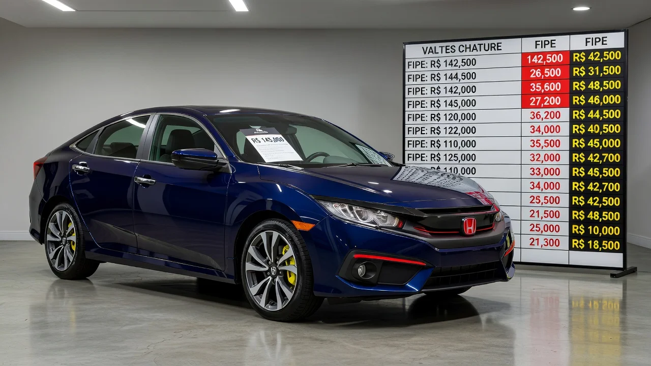 Tabela FIPE Civic Touring 2018: Preço Atualizado e Quanto Vale