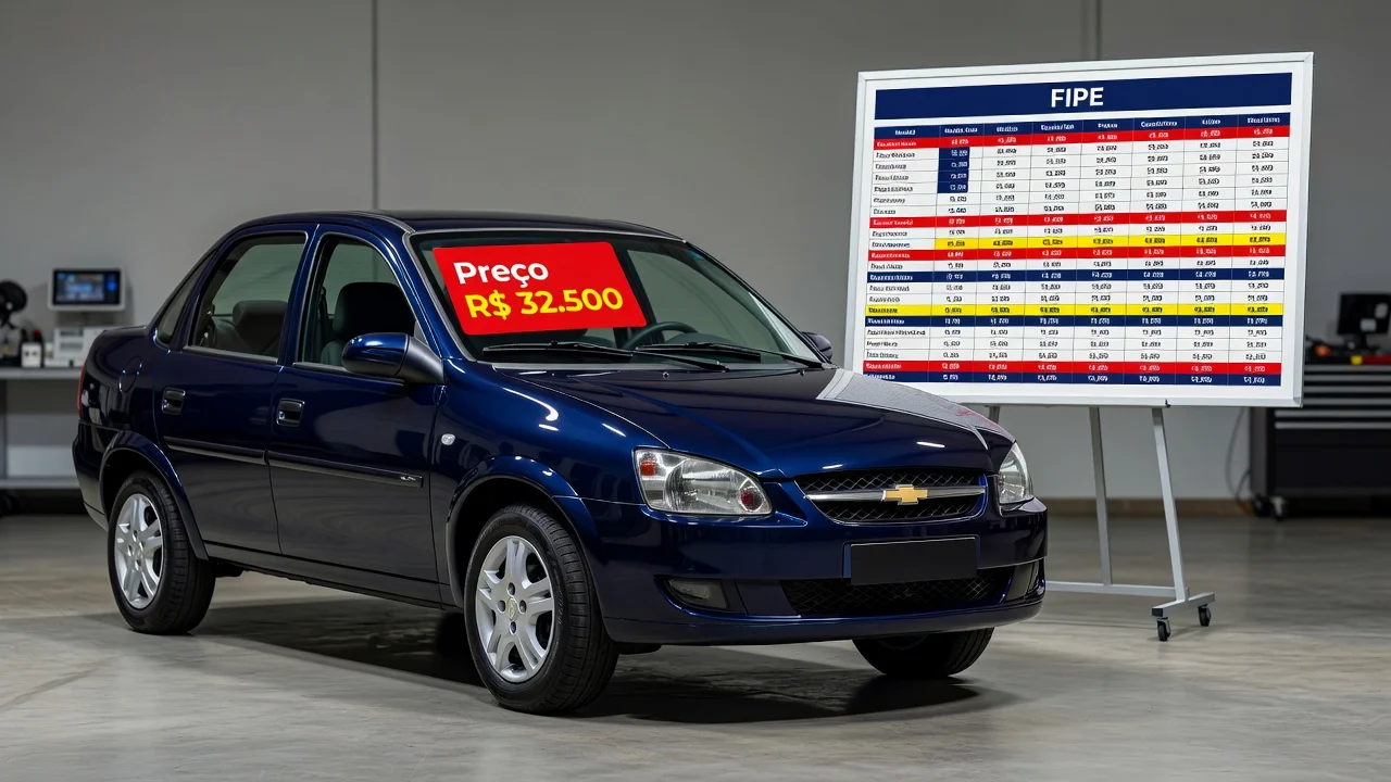 Tabela FIPE Classic Corsa 2001: Preço Atualizado e Quanto Vale