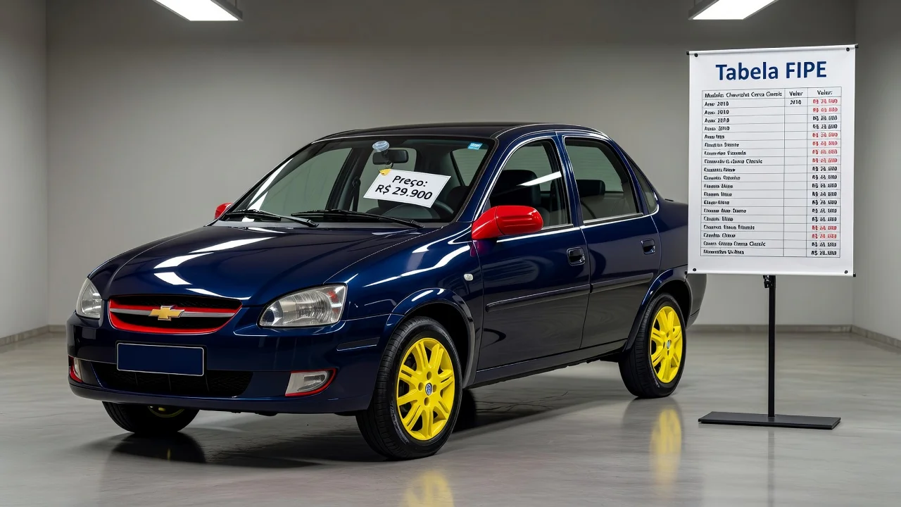Tabela FIPE Classic Corsa 2004: Preço Atualizado e Quanto Vale