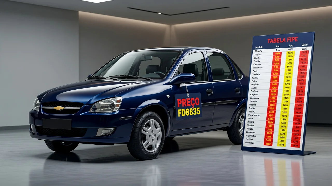 Tabela FIPE Classic Corsa 2008: Preço Atualizado e Quanto Vale