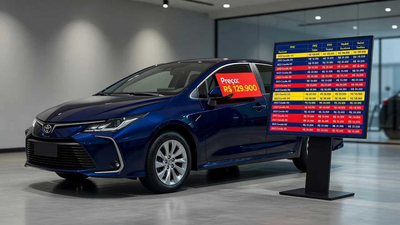 Tabela FIPE Corolla 2002: Preço Atualizado e Quanto Vale