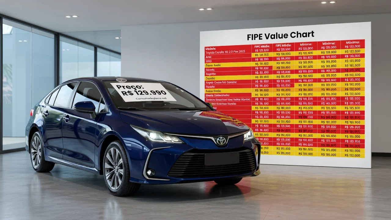 Tabela FIPE Corolla 2012: Preço Atualizado e Quanto Vale