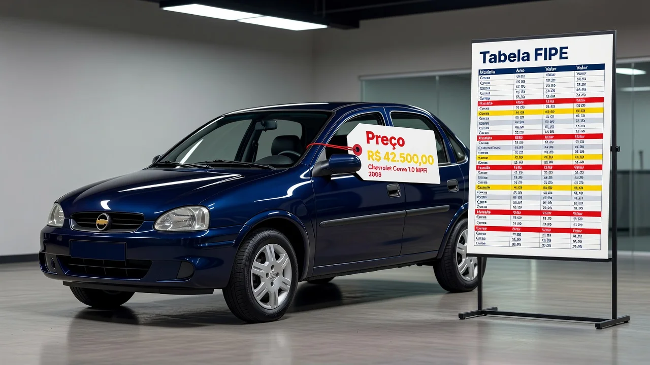 Tabela FIPE Corsa 2000: Preço Atualizado e Quanto Vale