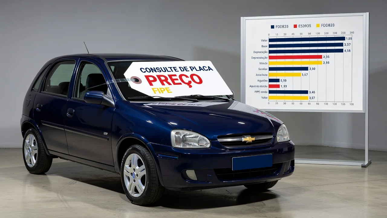 Tabela FIPE corsa-hatch 2026: Preços por Ano e Como Consultar pela Placa