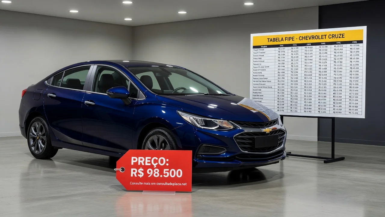 Tabela FIPE Cruze 2015: Preço Atualizado e Quanto Vale