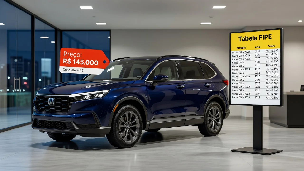 Tabela FIPE CR-V 2026: Preços por Ano e Como Consultar pela Placa